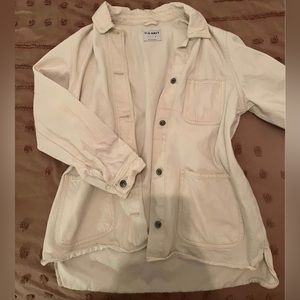 Old navy white jean jacket